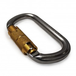 Mosquetón Aluminio para seguridad de aparatos aéreos como telas aéreas, trapecios, liras, cuerdas